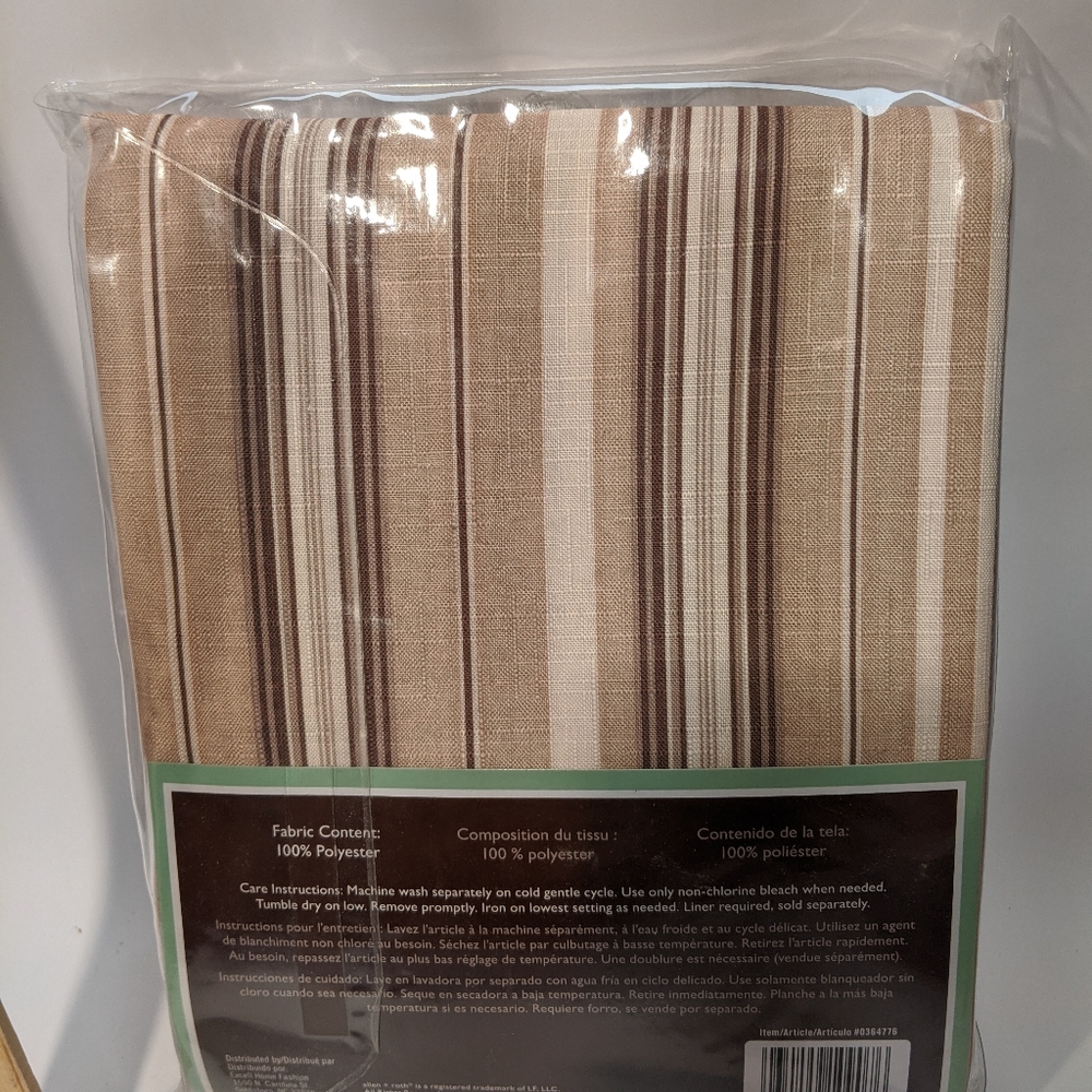 New Allen Roth Shower Curtain - Picture 2 of 2